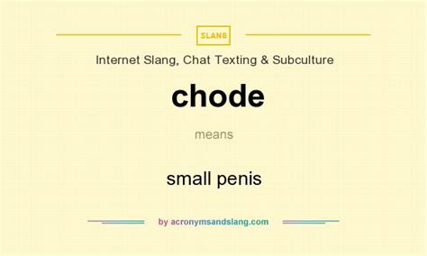 what is a chode|chode Meaning & Origin 